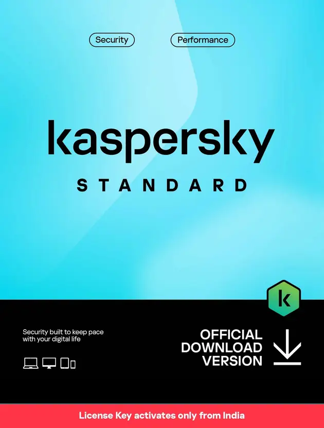 Kaspersky 2023 1 PC 3 Years Standard Security (Email Delivery - No CD)  (Home Edition)